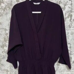 Amanda Uprichard Blakely Mini Dress in Black Cherry